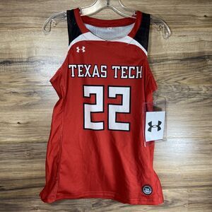 Texas Tech Under Armour Red Raiders Valkyrie Basketball Jersey Womens Sz Small